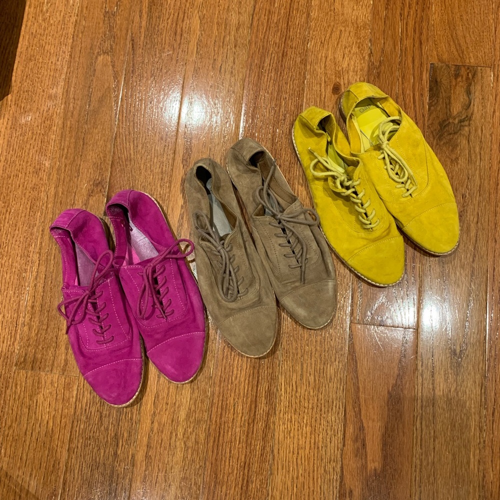 LOT 3 Pairs GAP Suede Oxfords size 6